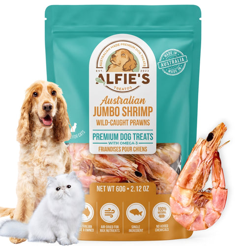 Wild-Caught Australian Jumbo Shrimp Treats for Dogs & Cats
