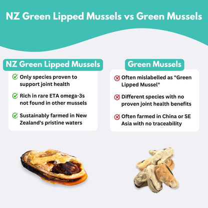New Zealand Green Lipped Mussel Treats for Dogs & Cats